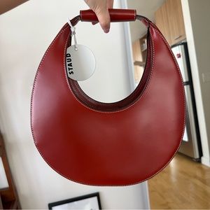 NWT Staud Moon Bag in Cognac